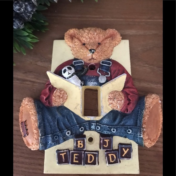 Rare Vintage 1970’s Teddy Bear Light Switch Cover - Picture 3 of 7